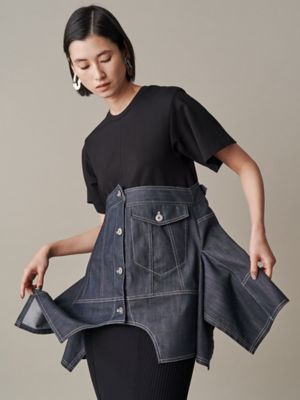 UN3D./アンスリード ＤＥＮＩＭ　ＤＥＴＡＩＬ　ＤＯＣＫＩＮＧ　Ｔ－ＳＨ【セットアップ着用可能】