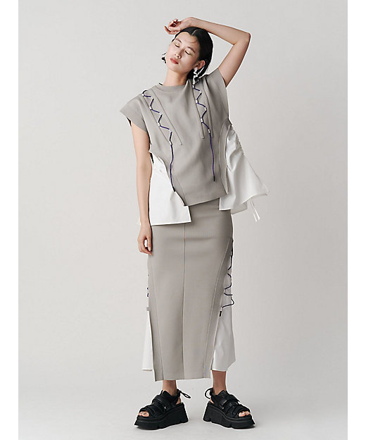 WAVE CODE KNIT SK【セットアップ着用可能 WAVE CODE KNIT SK【セットアップ着用可能