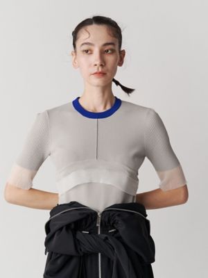 ＣＯＬＯＲ　ＢＬＯＣＫ　ＳＨＥＥＲ　ＴＯＰ
