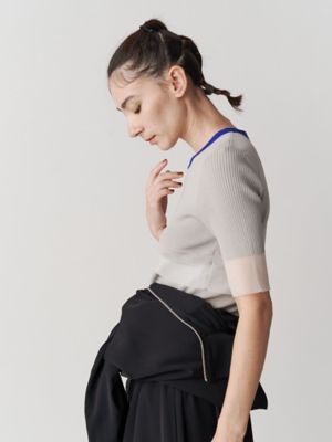 ＣＯＬＯＲ　ＢＬＯＣＫ　ＳＨＥＥＲ　ＴＯＰ