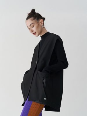 SHEER POCKET 2WAY COCOON VEST | UN3D