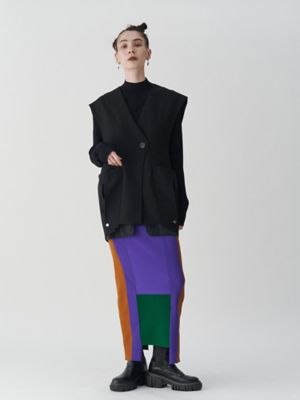SHEER POCKET 2WAY COCOON VEST | UN3D