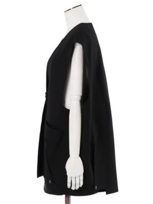 SHEER POCKET 2WAY COCOON VEST | UN3D