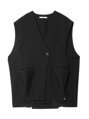 SHEER POCKET 2WAY COCOON VEST | UN3D