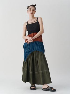 良品☆アンスリード ワンピース テントライン 異素材 ティアード 切り替え imgrc0082919755.jpg