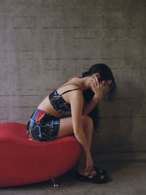 ＲＡＫＵＧＡＫＩ　ＡＲＴ　ＢＲＡ　ＴＯＰ【セットアップ着用可能】