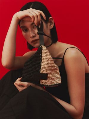 BICOLOR RAFFIA MINI BAG | UN3D./アンスリード