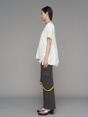 【新品タグ付き】UN3D. ASYMME HEM T-SH トップス　Tシャツ ASYMME HEM T-SH / アシメヘムTシャツ（Tシャツ/カットソー