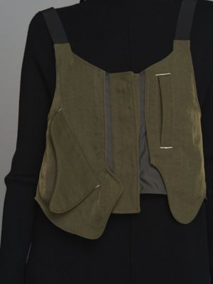 CURVE FLAP FIELD BUSTIER【セットアップ着用