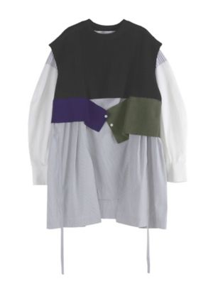 KNIT VEST DOCKING SHIRT | UN3D./アンスリード