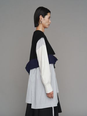 KNIT VEST DOCKING SHIRT | UN3D./アンスリード