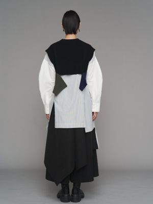 KNIT VEST DOCKING SHIRT | UN3D./アンスリード