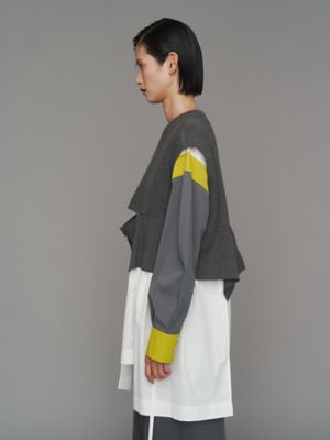 KNIT VEST DOCKING SHIRT | UN3D./アンスリード