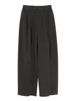 UN3D. プリント ポリ イージーパンツ 38 ブラック アンスリード UN3D