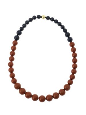 UN3D./アンスリード BI-COLOR NECKLACE ブラウン ネックレス【三越伊勢丹/公式】