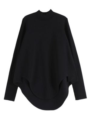 UN3D./アンスリード ROUND HEM TURTLE KT TOP ブラック トップス【三越伊勢丹/公式】