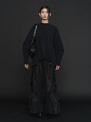 UN3D./アンスリード PADDING HEM DESIGN SH ブラック トップス【三越伊勢丹/公式】