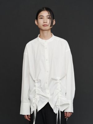 UN3D./アンスリード HEM GATHER SH ホワイト トップス【三越伊勢丹/公式】