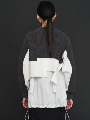 CABLE LAYER SHORT KNIT TOP | UN3D./アンス