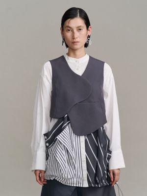 WAVE ASYMMETRY VEST【セットアップ着用可能