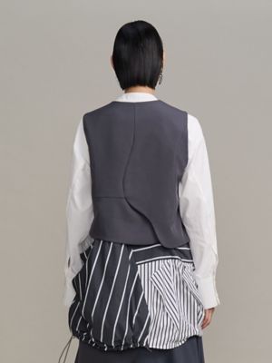 WAVE ASYMMETRY VEST【セットアップ着用可能