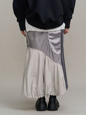 FRONT BACK DOCKING SKIRT【セットアップ着用