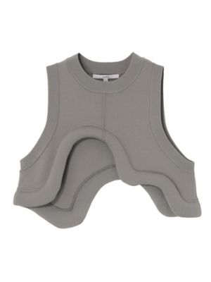 ＜UN3D.＞ＥＤＧＥ　ＷＡＶＥ　ＫＮＩＴ　ＶＥＳＴ