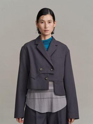 ジャケット・アウター UN3D. LAYERED ASYMMETRY JACKET AD-03 HORSEHIDE BRITISH ASYMMETRY JACKET. BLACK (Tea core) 9月24日 ジャケット・アウター