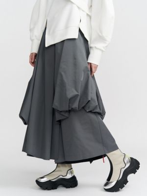 OMMO バルーンギャザーパンツ　un3d ASYMME LAYERED BALLOON PT | UN3D./アンス