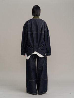 WAVE LINE SIDE RIB DENIM PANTS | UN3D