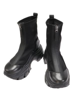 UN3D.　パンチングマニッシュシューズ　24.0　黒　アンスリード SNEAKER BOOTS | UN3D./アンスリード | 三越伊勢丹