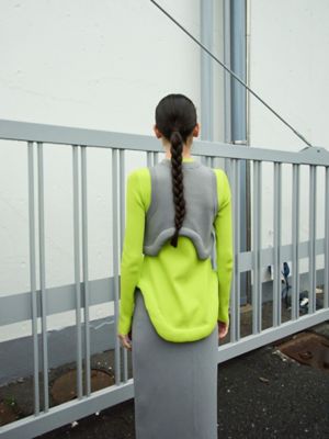 アンスリード UN3D. エッジウェーブニットベスト UN3D.（アンスリード） ベスト ジレ EDGE WAVE KNIT VEST / エッジ