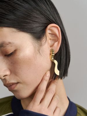 IRREGULAR WAVE EARRING | UN3D./アンスリード
