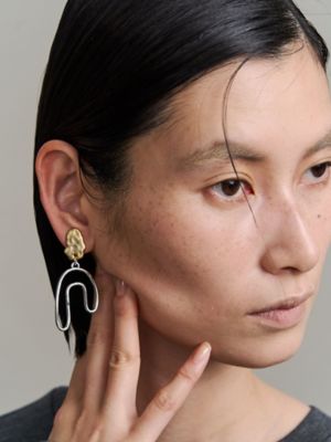 ASYMMETRY PIPE EARRING | UN3D./アンスリード