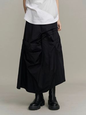 ASYMMETRY TUCK SK | UN3D./アンスリード | 三越伊勢丹