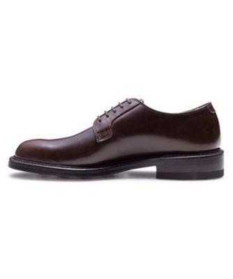 ＳＨＥＴＬＡＮＤＦＯＸ　７３０Ｆ　ＬＥＡＤＥＮＨＡＬＬ／プレーントウ　ダークブラウン　ビジネスシューズ