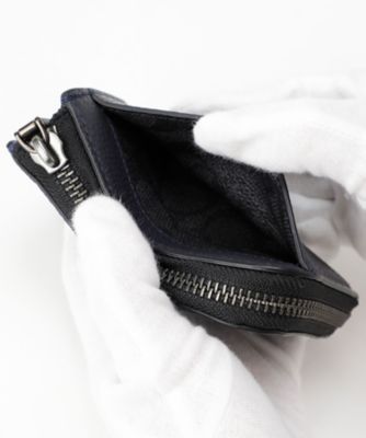 Lジップ カー キー ケース ウィズ シグネチャー キャンバス  