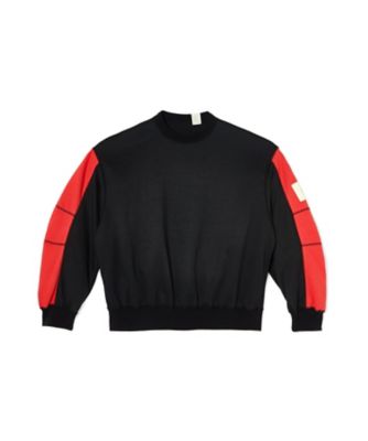 N.HOOLYWOOD COMPILE LINE エヌハリウッド ミスターハリウッド コンパイルライン 25SS 日本製 SWEATSHIRT ダンボールニット スウェットシャツ 2251-CS09-018 peg 40 BLACK トレーナー クルーネック プルオーバー トップス【新古品】【中古】【N.HOOLYWOOD COMPILE LINE】 新品 N.HOOLYWOOD エヌハリウッド コンパイルライン 25SS SWEATSHIRT