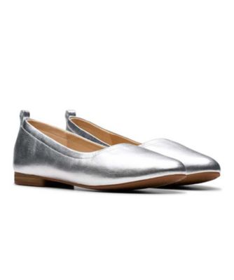 Ｃｌａｒｋｓ　９５１Ｇ　Ｆａｗｎａ　Ｓｏｆｔ　ファウナソフト　シルバー　フラットシューズ