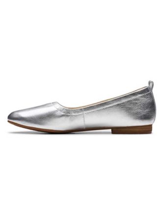 Ｃｌａｒｋｓ　９５１Ｇ　Ｆａｗｎａ　Ｓｏｆｔ　ファウナソフト　シルバー　フラットシューズ