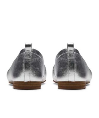 Ｃｌａｒｋｓ　９５１Ｇ　Ｆａｗｎａ　Ｓｏｆｔ　ファウナソフト　シルバー　フラットシューズ