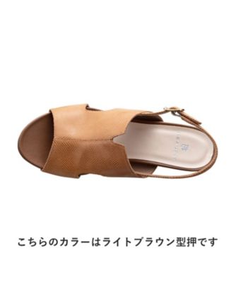 ＢＥＡＵＦＩＴ　Ａ６１Ｙ　ウエッジサンダル　グレー型押　サンダル