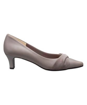 ＜BEAUFIT (Women)＞ＢＥＡＵＦＩＴ　Ａ６５Ｙ　ドレープデザインパンプス　グレー　パンプス