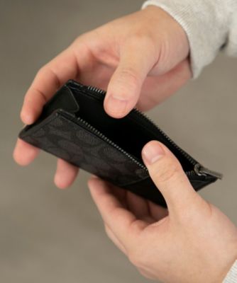 ジップ カード ケース シグネチャー キャンバス | COACH/コーチ | 三越  