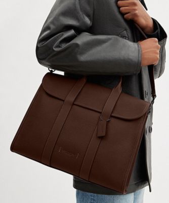 COACH/コーチ ゴッサム ポートフォリオ BROWN ブリーフケース【三越伊勢丹/公式】