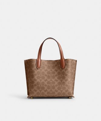 ウィロウ トート バッグ 24・シグネチャー キャンバス | COACH 