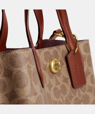 ウィロウ トート バッグ 24・シグネチャー キャンバス | COACH 