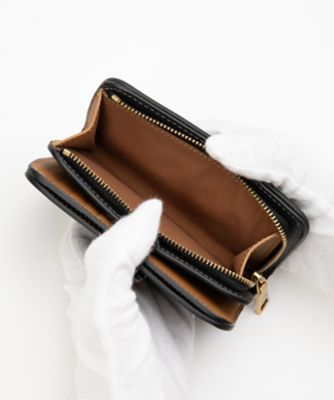 COACH タビー ミディアム ウォレットブラス/フェイデッド オレンジ