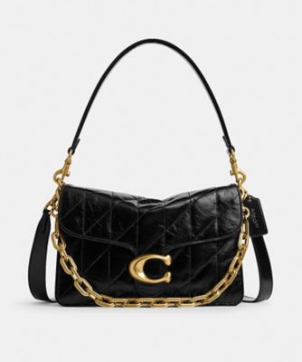 COACH/コーチ チェーン タビー ショルダー バッグ・キルティング BLACK 旅行用かばん・バッグ【三越伊勢丹/公式】
