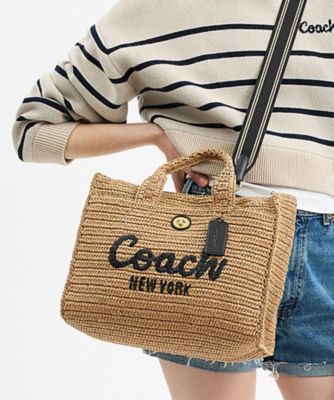 限定品】COACH かごトートバッグ ベージュ 【新品未使用】COACH カーゴ 